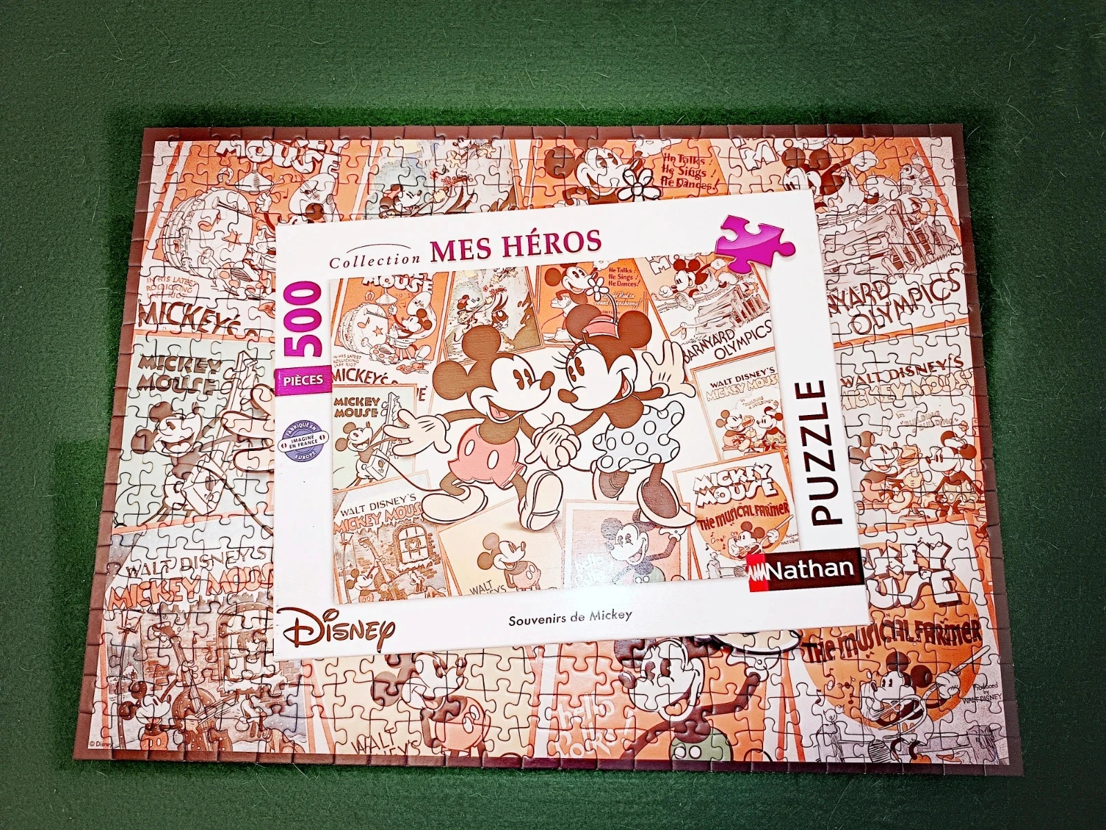 Puzzle 500 pièces souvenirs de Mickey Disney Nathan